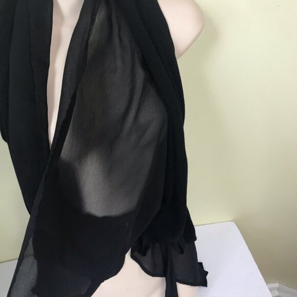 GUESS NEW Knit Sheer Lightweight Drapey Cardigan Sweater Vest Open Knit Top Goth - Picture 6 of 16
